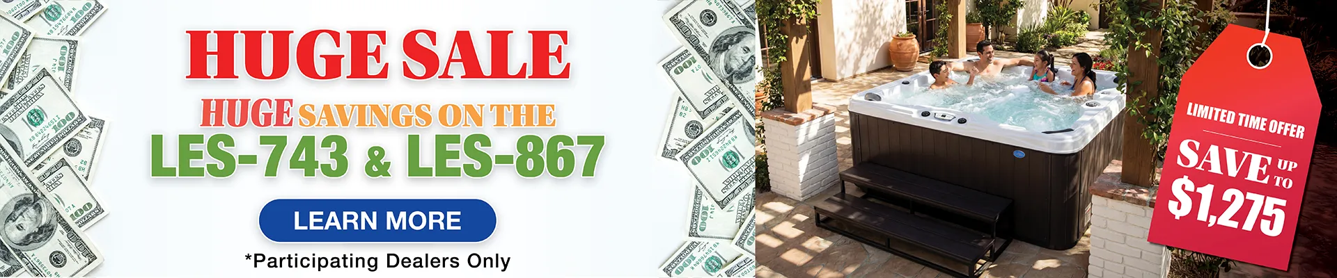 Calspas hot tub being used in a family setting - Salem